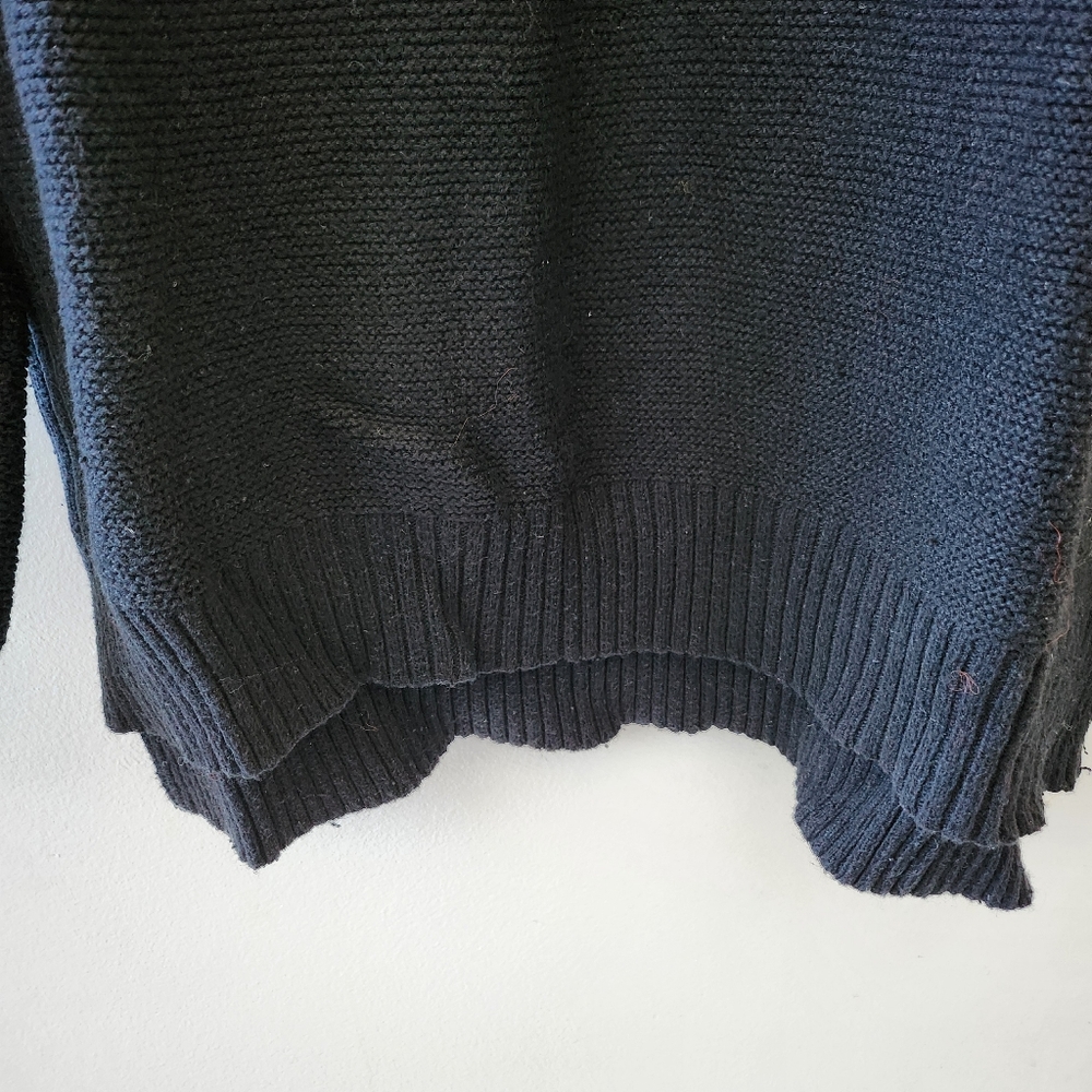 EUC M Ribbed Black Sweater - Picture 8 of 10